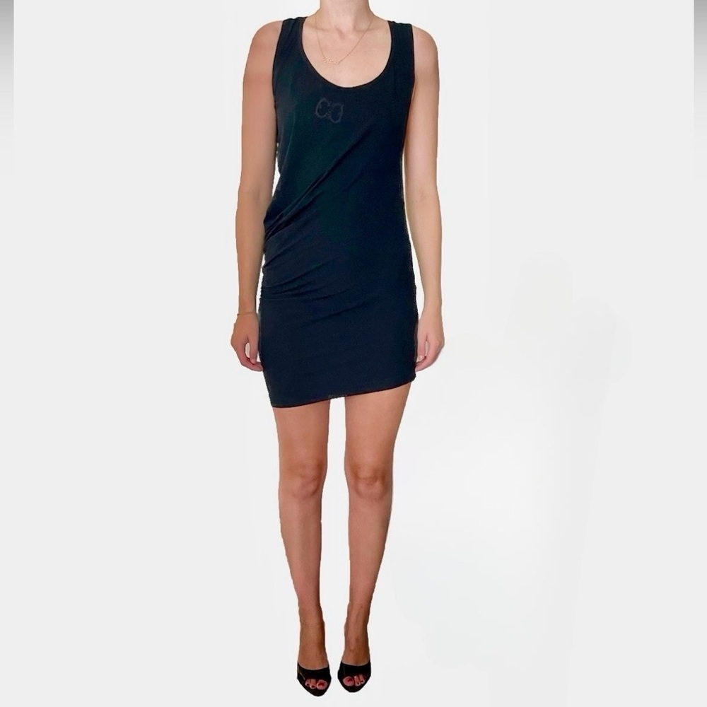 Roberto Cavalli CLASS, Black Asymmetrical Dress, US 8, It 42